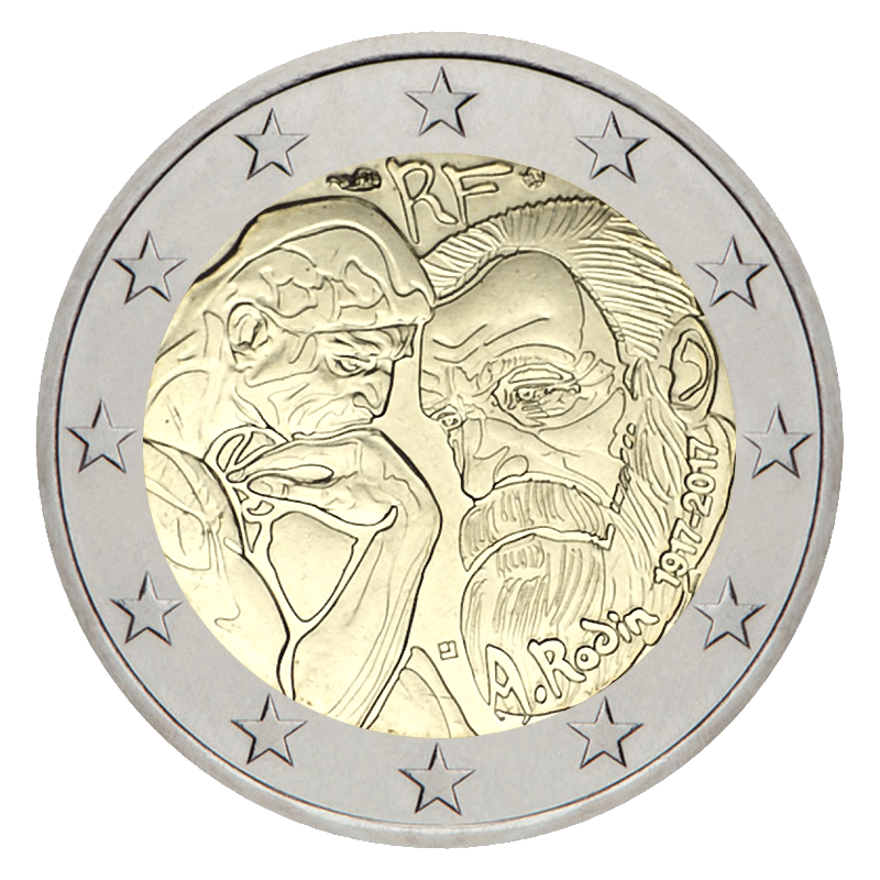 Pièce 2 € 2017 Auguste RODIN - Pièces euros France - Propulsé par E-majine